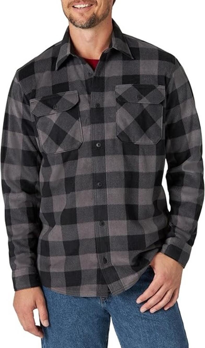 Wrangler Authentics Men’s 2XL Long Sleeve Heavyweight Fleece Shirt